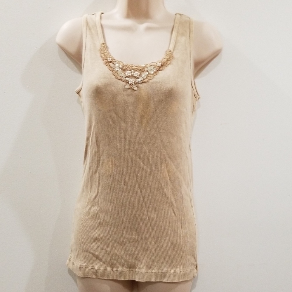 B. Friends women's two tones of tan tank top